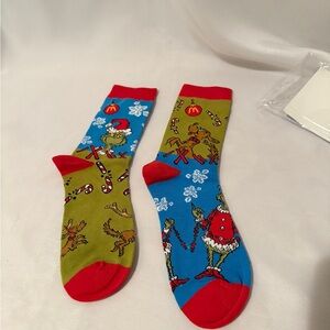 McDonald’s x The Grinch Socks – Brand New 🎄💚